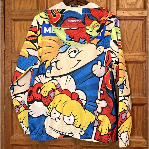 Members Only x Nickelodeon Rugrats Snorkel Jacket Unisex L Hoodie Windbreaker - Picture 7 of 12